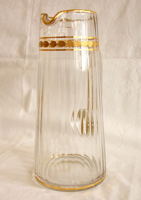 Baccarat: fruit juice service in cut and gilded crystal, circa 1900