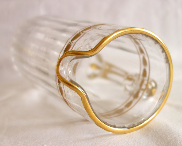 Baccarat: fruit juice service in cut and gilded crystal, circa 1900