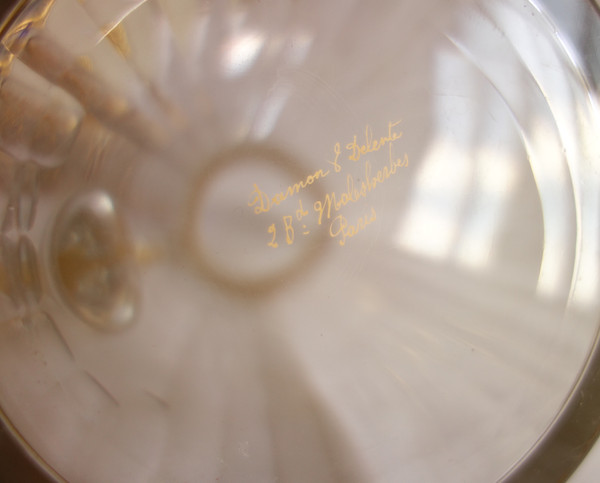 Baccarat: fruit juice service in cut and gilded crystal, circa 1900