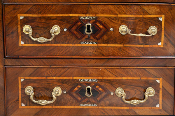 Paire De Chevet Napolitaines Anciennes Louis XIV En Bois Précieux. Epoque 18ème Siècle