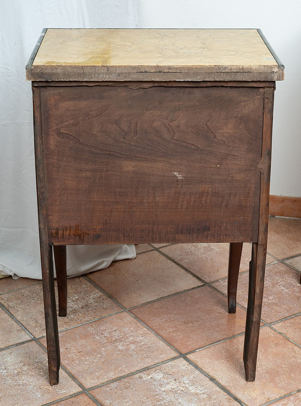 Paire De Chevet Napolitaines Anciennes Louis XIV En Bois Précieux. Epoque 18ème Siècle