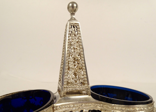 Pair of Louis XVI Silver Double Salt Cellars Farmers General Paris 1782 18th Century