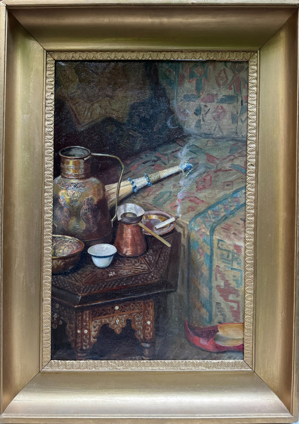 Jules Leroy (1856-1921) - Fumée Orientale, Nature Morte Orientaliste