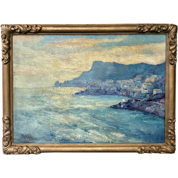 Jan Jacob Ten Kate II (1883- 1969) Bay of Monaco, Monte Carlo, Circa 1930