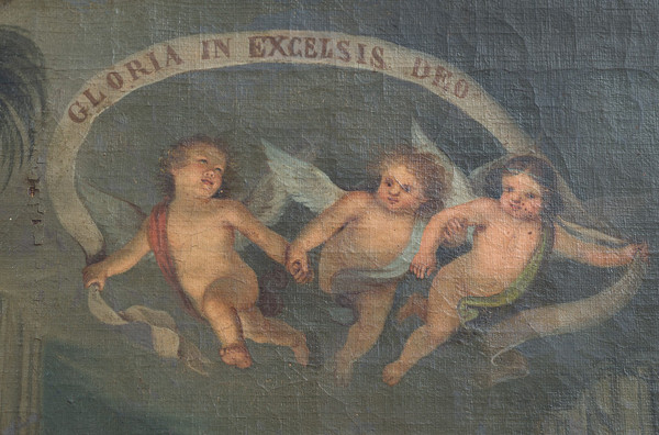 Tableau Ancienne Huile Sur Toile, d'époque XVIIIème Siècle.Naples