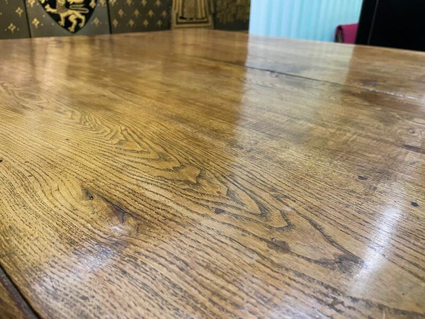 Louis Philippe farmhouse dining table in solid oak