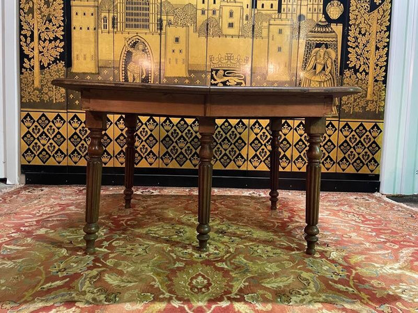 Louis Philippe farmhouse dining table in solid oak