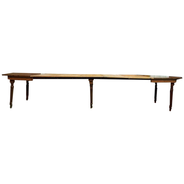 Louis Philippe farmhouse dining table in solid oak