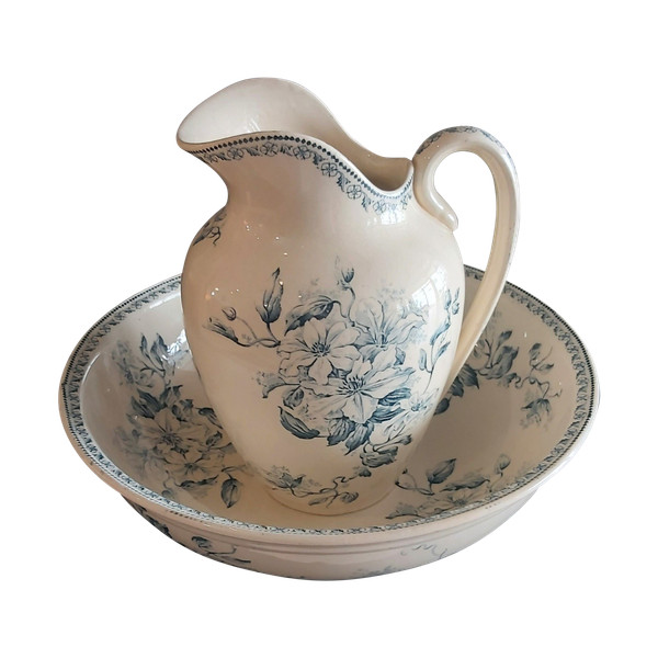 Elegante set da toilette in stile Liberty 