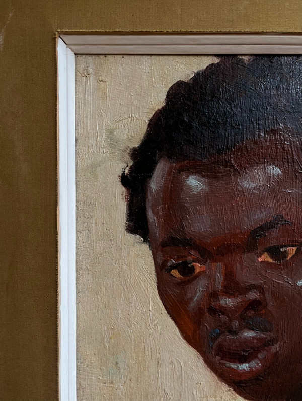 Alexandre Iacovleff (1887–1938), Porträt eines jungen afrikanischen Mannes, 1925