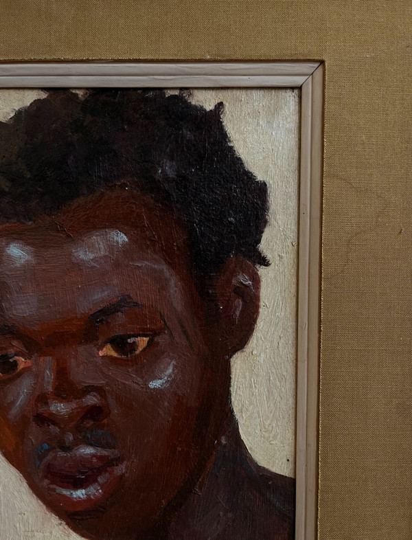 Alexandre Iacovleff (1887–1938), Porträt eines jungen afrikanischen Mannes, 1925