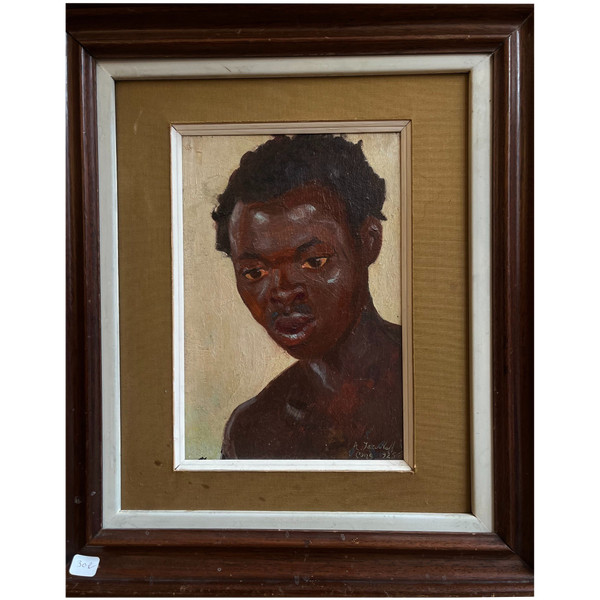 Alexandre Iacovleff (1887–1938), Porträt eines jungen afrikanischen Mannes, 1925