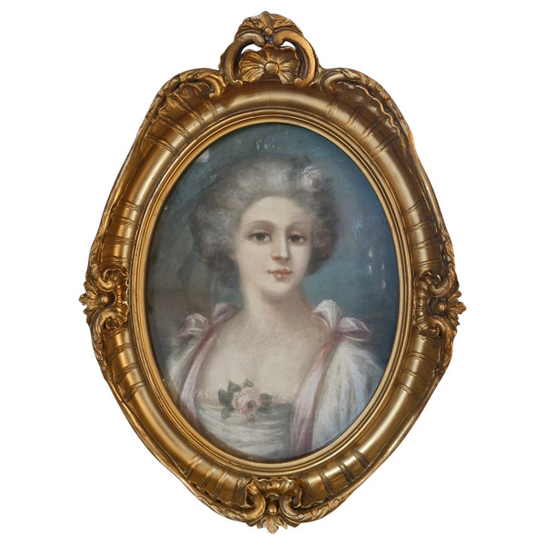 Pastello, ritratto di donna
