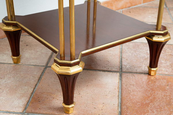 Petit Table Octogonale Ancienne Napoléon III France 19ème Siècle.