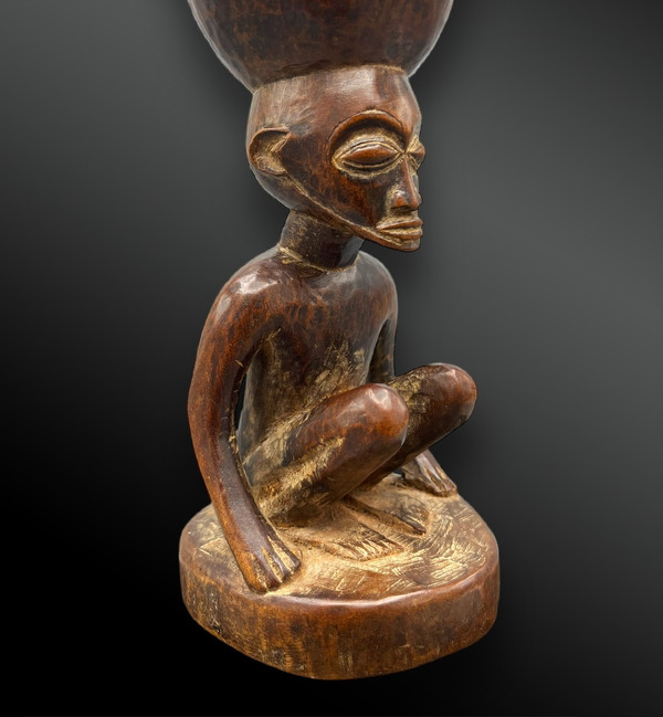 COPPA DELLA CARIATIDE - Cultura Chokwé, Angola - Prima metà del XX secolo 
