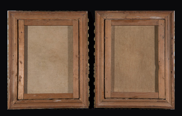 Paire De Tableau Anciennes Huile Sur Toile Signées "antonio Vallone". Périod 20ème Siècle