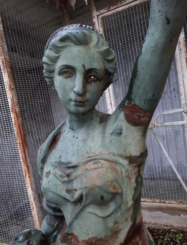Ancienne Grande Statue de jardin Fonte/statue femme ancienne/extérieur ancien