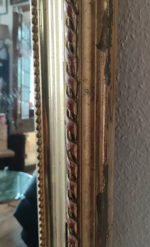 Very large Louis Philippe gilded mirror