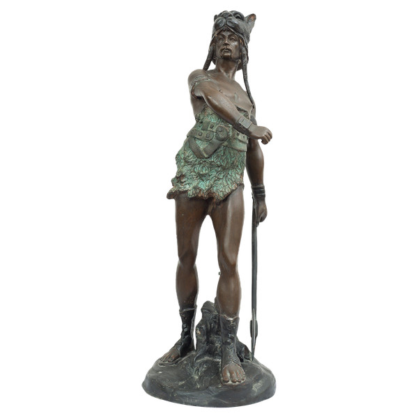 Antica scultura francese dell'inizio del XX secolo.