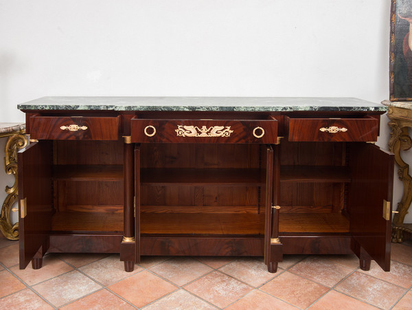 Credenza Antica in Stile Impero Francese, Epoca Primi del XX Secolo.