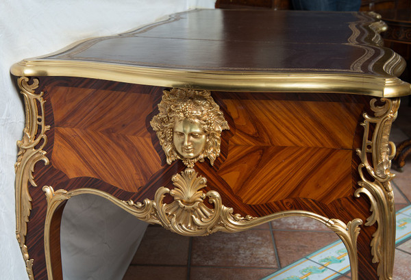 Vecchia Scrivania Napoleone III Francia XIX Secolo.