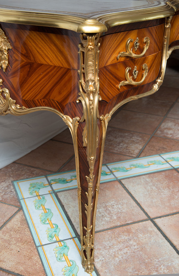 Vecchia Scrivania Napoleone III Francia XIX Secolo.