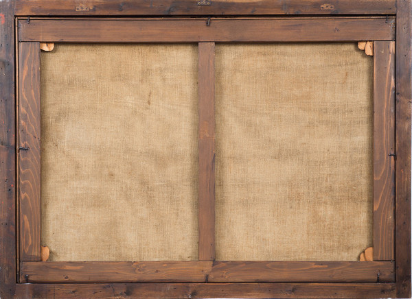 Tableau Ancienne Huile Sur Toile Marche XVII Siècle.