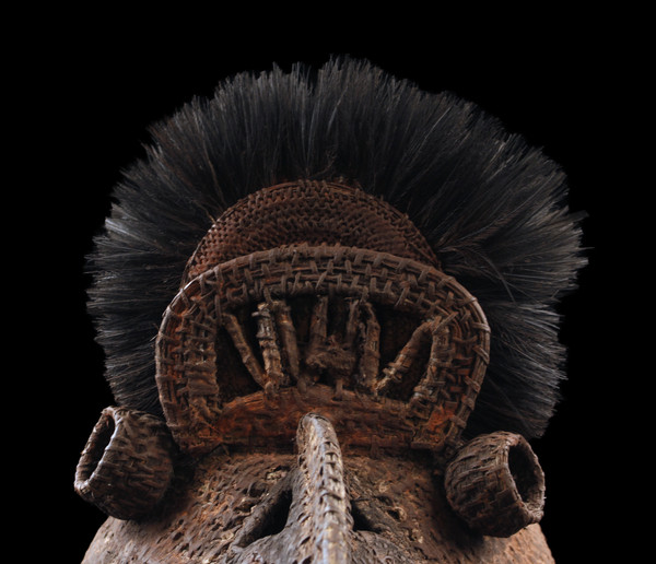 Masque baba Tagwa, vannerie, masque heaume, art tribal, art océanien, Papouasie Nouvelle Guinée