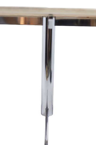 Florence Knoll for Knoll. Table in marble and chromed metal. Circa 1960. LS55671908U