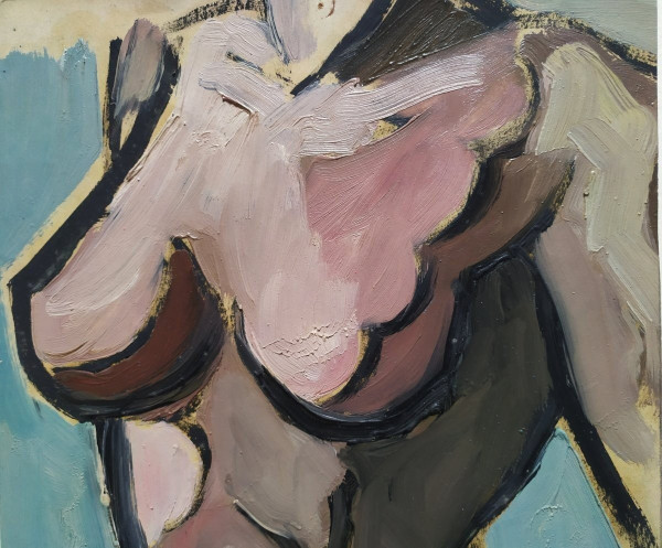 Dipinto ad olio di nudo di Jorge Soteras