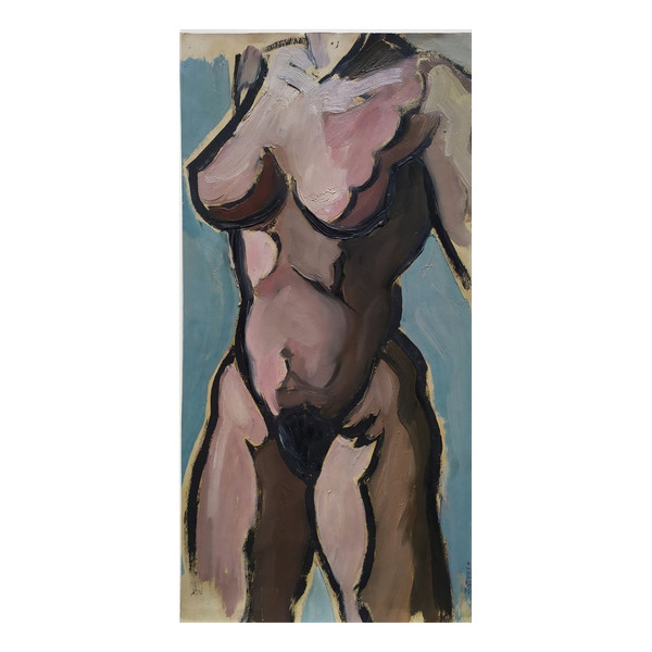 Dipinto ad olio di nudo di Jorge Soteras