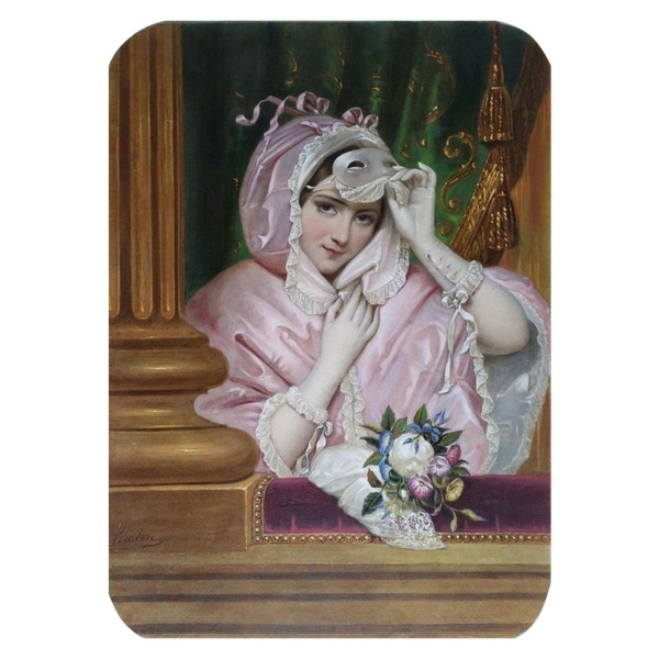 Gravure aquarellée XIXème Belle de nuit 