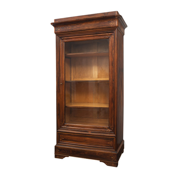 Ancienne vitrine Charles X française du 19ème siècle