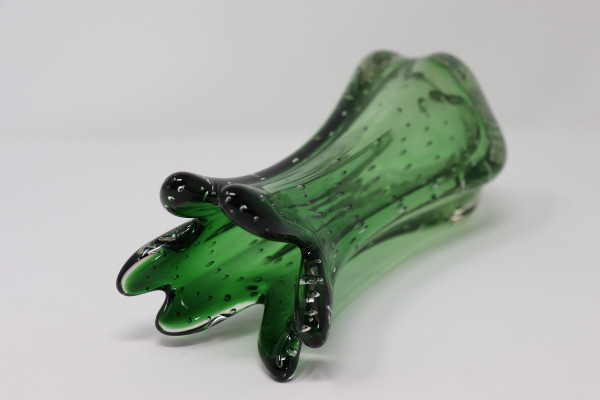smaragdgrüne Murano-Vase, 1960