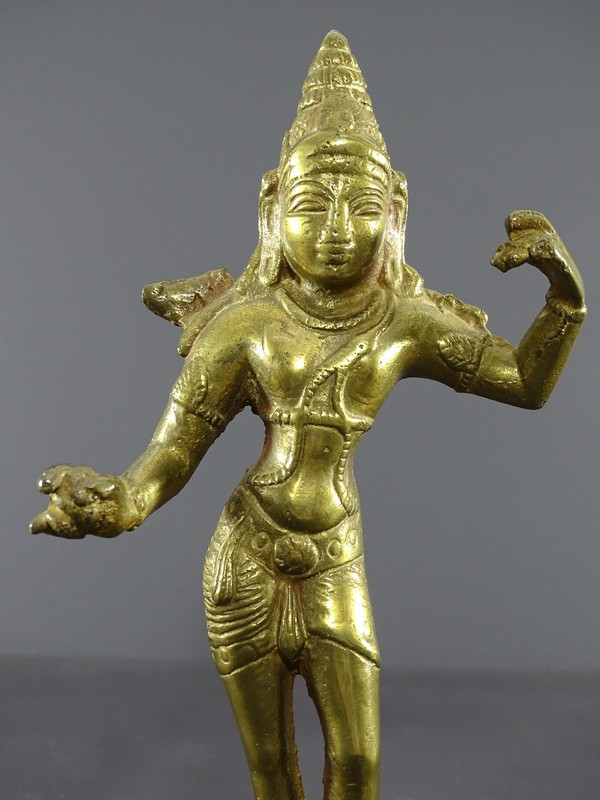 India, Mid 20th Century, Bronze Statue Representing The Hindu Goddess Parvati.