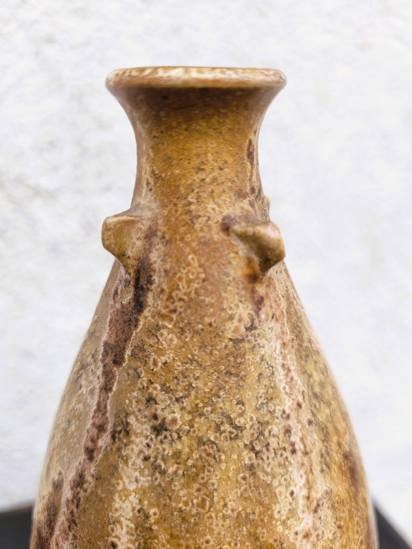 C Greber, Vase En Grès Flammé, Art  Nouveau, XXème Siècle