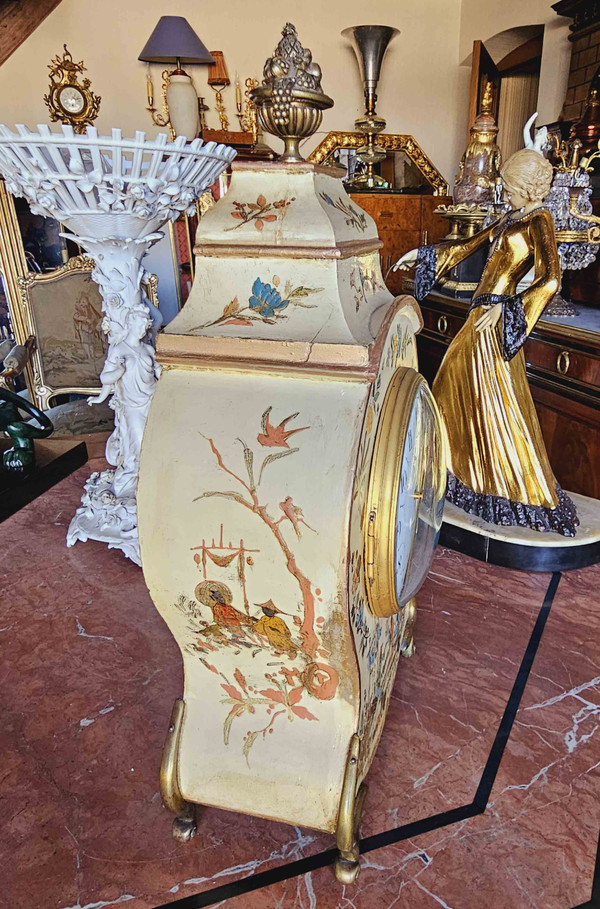 "Chinese" Cartel Clock Signed Planchon in Paris