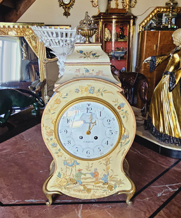 "Chinese" Cartel Clock Signed Planchon in Paris