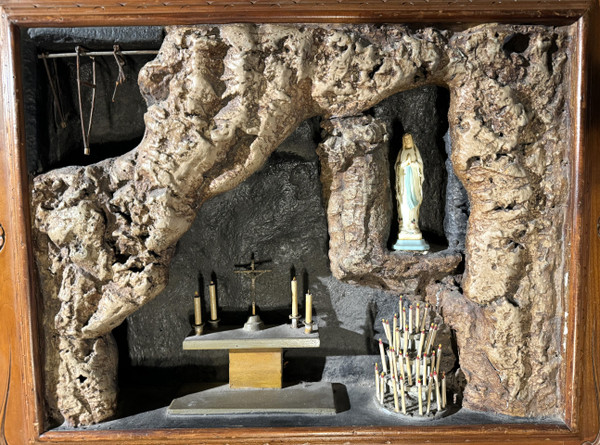 Grande Diorama Della Grotta Di Lourdes - XIX Secolo