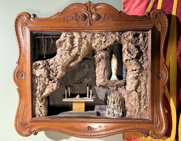 Grande Diorama Della Grotta Di Lourdes - XIX Secolo