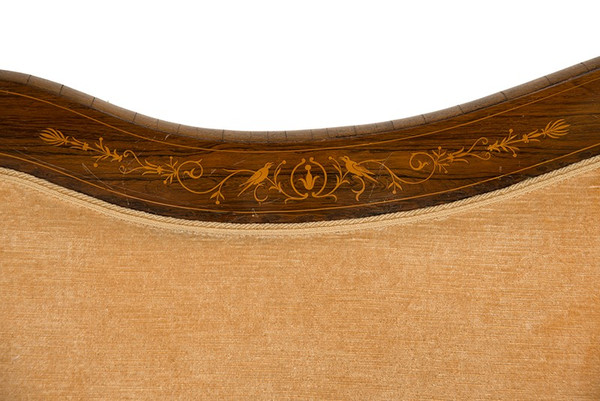 Antique French Charles X sofa, Early 19th century.