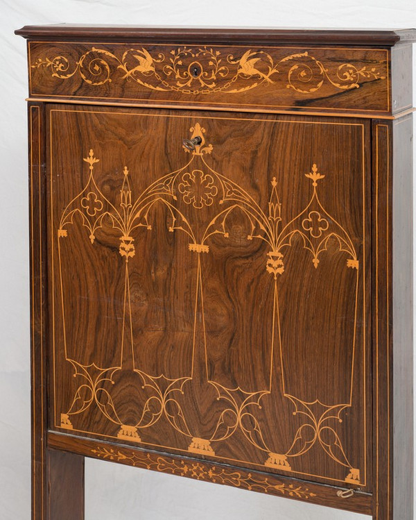 Secrétaire ancienne Charles X Epoque 19ème Siècle.