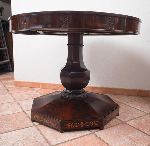 Table ancienne Napolitaine style Smith Epoque 19ème Siècle.