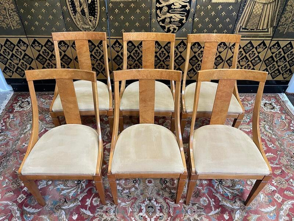 Set of 6 Empire style gondola chairs