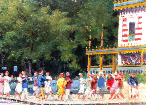 Jules MONGE, Dancers at the Casino-Dancing du Bois de Cise in the Somme