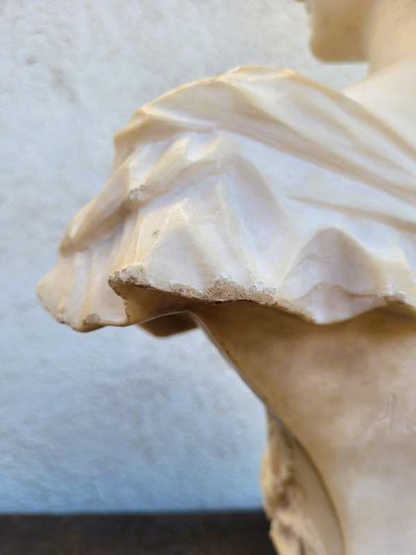 Ant Nelson, Busto di donna, Alabastro, Fine XIX secolo