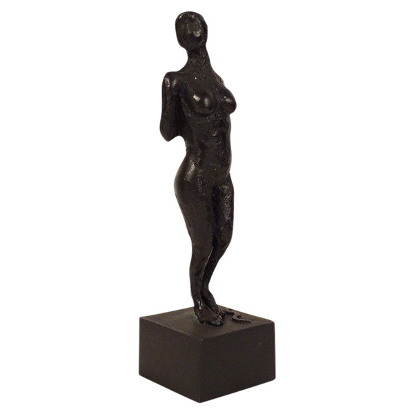 Bronze Sculpture Naked Woman Bow Archer Paul Guiramand Paris School 20th Century