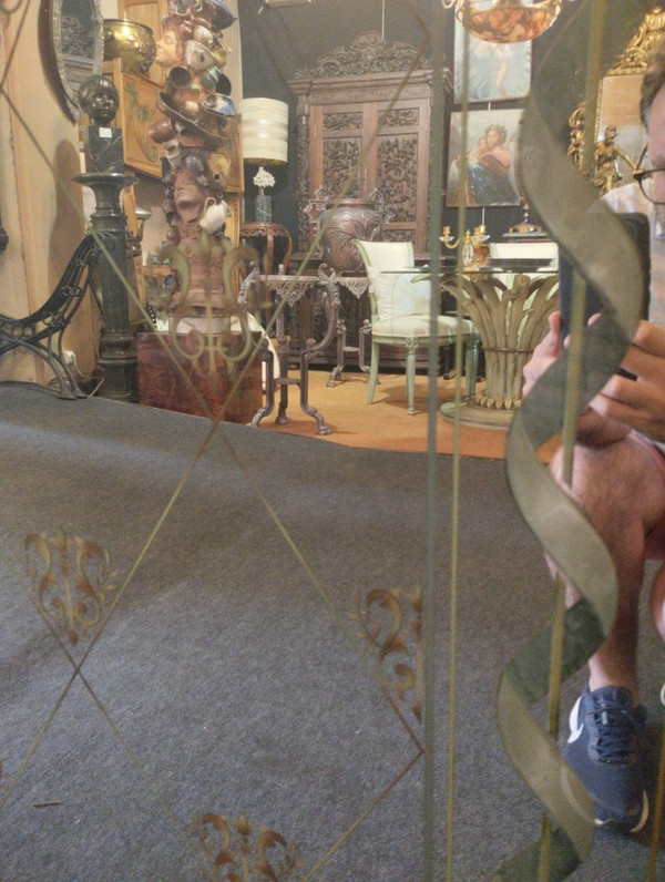 Miroir - Verre églomisé - V. 1940.