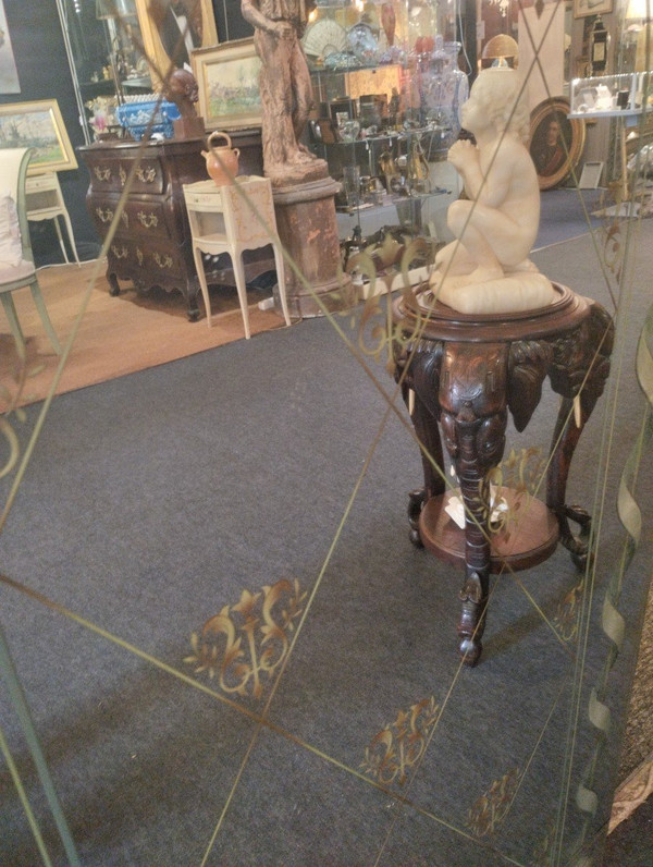 Miroir - Verre églomisé - V. 1940.
