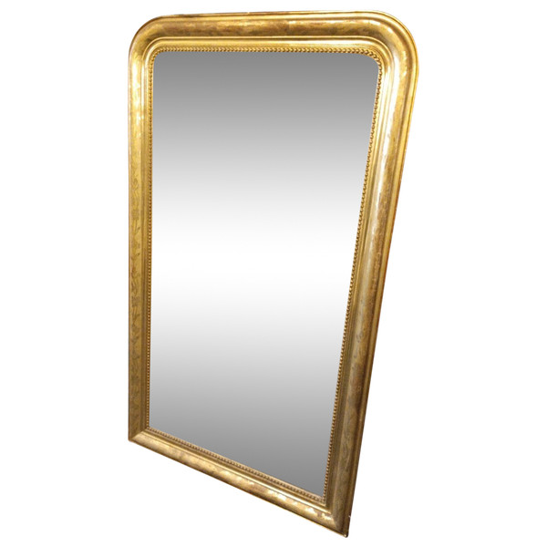 Mirror - Louis-Philippe - Gilded Wood - C. 1880.